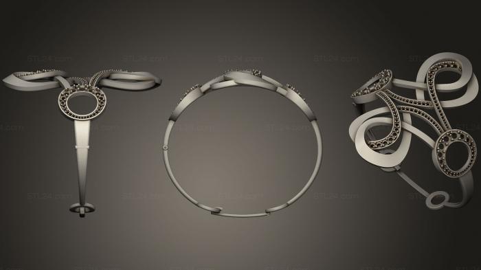 Ювелирные перстни и кольца (Кольцо 266, JVLRP_0748) 3D модель для ЧПУ станка